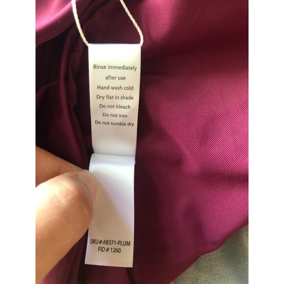 NEW Andie The Caicos Top Hipster Bottom Set 2 Plum Medium Womens - Picture 15 of 15